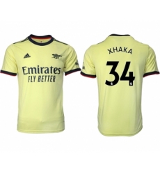 Men 2021-2022 Club Arsenal away aaa version green 34 Soccer Jersey