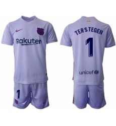 Men 2021-2022 Club Barcelona away purple 1 Soccer Jersey