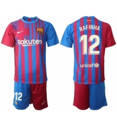 Men 2021-2022 Club Barcelona home red 12 Nike Soccer Jerseys