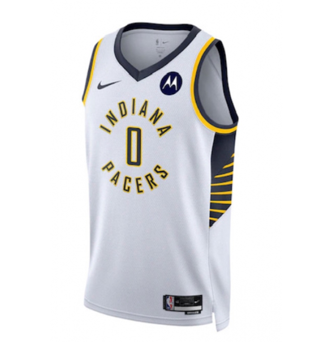 Men's Indiana Pacers #0 Tyrese Haliburton Fanatics Branded White 2022-23 Fastbreak Jersey