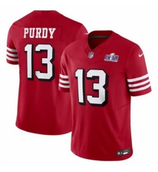 Youth San Francisco 49ers #13 Brock Purdy 2023 F U S E New Red Vapor Untouchable Limited Stitched Football 2024 Super Bowl LVIII Jersey