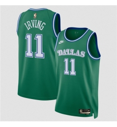 Men's Dallas Mavericks #11 Kyrie Irving Green 2025 Classic Edition Stitched Basketball Jersey