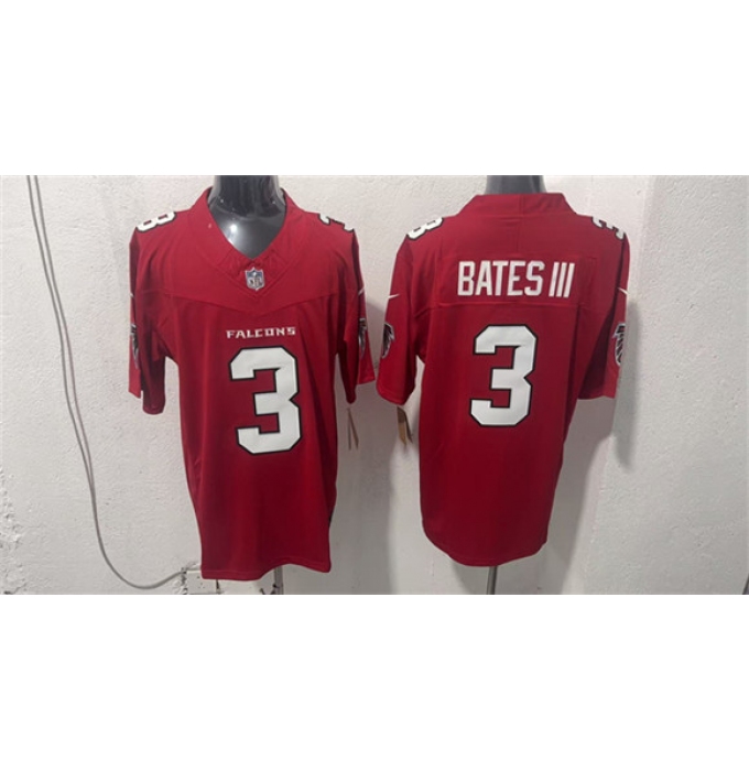 Men's Atlanta Falcons #3 Jessie Bates III Red 2026 New F.U.S.E. Vapor Untouchable Limited Football Stitched Jersey