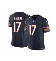 Men's Nike Chicago Bears #17 Tyson Bagent Navy 2023 F.U.S.E. Vapor Untouchable Limited Football Stitched Jersey