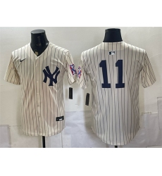Men's New York Yankees #11 Anthony Volpe Cream 2026 Field of Dreams Stadium Stitched Baseball Jersey