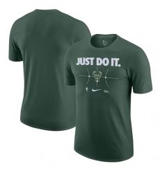 Men's Milwaukee Bucks Green Just Do It T-Shirt