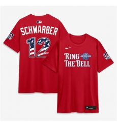 Men's National League #12 Kyle Schwarber Red 2026 All-Star Game Name & Number T-Shirt