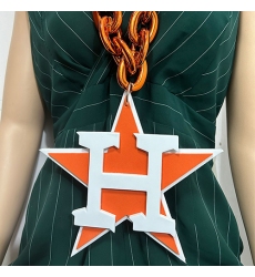 Houston Astros Fan Chain, MLB fans, Team Logo Big necklace,  large  pendant, Medal gift clothing tag Accessories