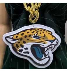 Jacksonville Jaguars Fan Chain, NFL fans, Team Logo Big necklace,  large  pendant, Medal gift clothing tag Accessories