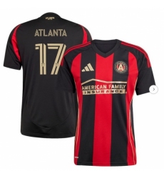 Men's Atlanta United FC #17 adidas Black 2025 The Connector Replica Player Jersey