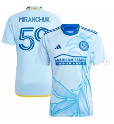 Men's Atlanta United FC Aleksei Miranchuk adidas Light Blue 2024 The Resurgens Kit Replica Player Jersey