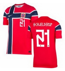 Women 21 Norway Andreas Schjelderup Home Stadium Replica 1