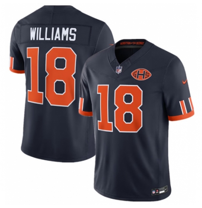 Women's Chicago Bears #18 Caleb Williams Navy 2026 F.U.S.E. Rivalries Collection Limited Football Stitched Jersey