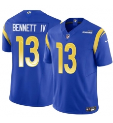 Men's Los Angeles Rams #13 Stetson Bennett IV Blue 2024 F.U.S.E. Vapor Untouchable Football Stitched Jersey