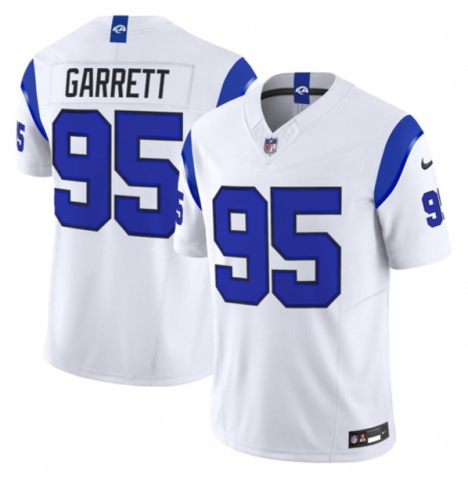 Youth Los Angeles Rams #95 Myles Garrett White 2026 F.U.S.E. Vapor Limited Football Jersey