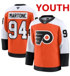 Youth Philadelphia Flyers #94 Porter Martone Orange Home stitched Hockey Jersey