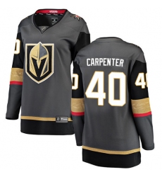 Women's Vegas Golden Knights #40 Ryan Carpenter Authentic Black Home Fanatics Branded Breakaway NHL Jersey
