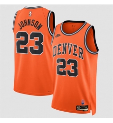 Men's Denver Nuggets #23 Cameron Johnson Orange 2026-27Classic Edition Stitched Basketball Jersey