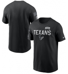 Men's Houston Texans Black 2026 Salute to Service Sideline Dri-FIT T-Shirt