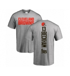 NFL Nike Cleveland Browns #13 Odell Beckham Jr. Ash Backer T-Shirt