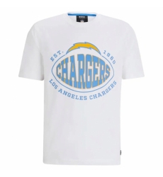 Men's Los Angeles Chargers White BOSS X Trap T Shirt
