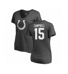 Football Women's Indianapolis Colts #15 Parris Campbell Ash One Color T-Shirt