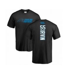 Football Carolina Panthers #55 Bruce Irvin Black Backer T-Shirt