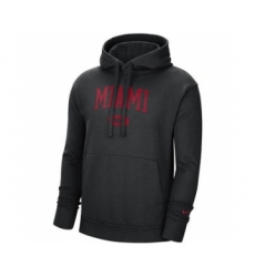 Men's Miami Heat 2021 Black Heritage Essential Pullover Basketball Hoodie
