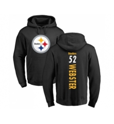 Football Pittsburgh Steelers #52 Mike Webster Black Backer Pullover Hoodie