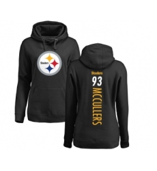 Football Women's Pittsburgh Steelers #93 Dan McCullers Black Backer Pullover Hoodie