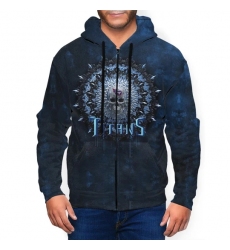 Titans Men's Zip Hooded Sweatshirt