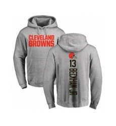 NFL Nike Cleveland Browns #13 Odell Beckham Jr. Ash Backer Pullover Hoodie