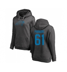 Football Women's Carolina Panthers #61 Matt Paradis Ash One Color Pullover Hoodie