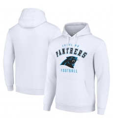 Men's Carolina Panthers White Pullover Hoodie