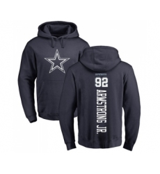 Football Dallas Cowboys #92 Dorance Armstrong Jr. Navy Blue Backer Pullover Hoodie