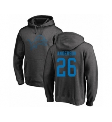 Football Detroit Lions #26 C.J. Anderson Ash One Color Pullover Hoodie