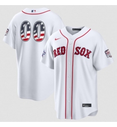 Men's Boston Red Sox Active Player Custom White 2026 All-Star Edition Stars & Stripes & USA 250 Fourth of July Home Stadium Stitched Baseball Jersey