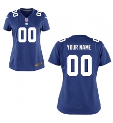 Women's New York Giants Nike Royal Blue Custom Game Jersey