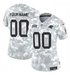 Women's Carolina Panthers Active Player Custom 2024 F.U.S.E Arctic Camo Salute To Service Limited Stitched Football Jersey(Run Small)