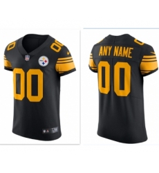 Men's Pittsburgh Steelers Black Vapor Untouchable Custom Elite Stitched NFL Jersey