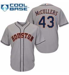 Youth Majestic Houston Astros #43 Lance McCullers Authentic Grey Road Cool Base MLB Jersey