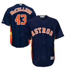 Youth Majestic Houston Astros #43 Lance McCullers Authentic Navy Blue Alternate Cool Base MLB Jersey