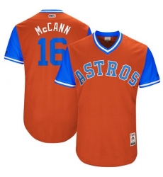 Men's Majestic Houston Astros #16 Brian McCann 