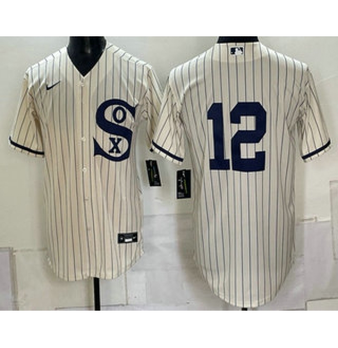 Men's Chicago White Sox #12 Colson Montgomery Cream 2021 Field of Dreams Authentic Jersey