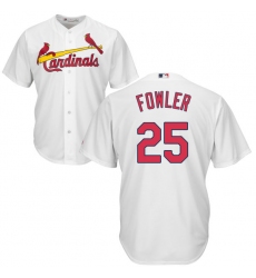 Men's Majestic St. Louis Cardinals #25 Dexter Fowler Replica White Home Cool Base MLB Jersey
