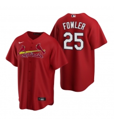 Men's Nike St. Louis Cardinals #25 Dexter Fowler Red Alternate Stitched Baseball Jersey