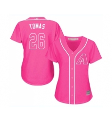 Women's Arizona Diamondbacks #26 Yasmany Tomas Replica Pink Fashion Baseball Jersey