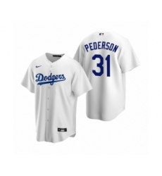 Men's Los Angeles Dodgers #31 Joc Pederson Nike White Replica Home Jersey
