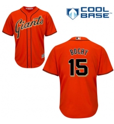 Men's Majestic San Francisco Giants #15 Bruce Bochy Replica Orange Alternate Cool Base MLB Jersey