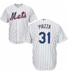 Youth Majestic New York Mets #31 Mike Piazza Authentic White Home Cool Base MLB Jersey